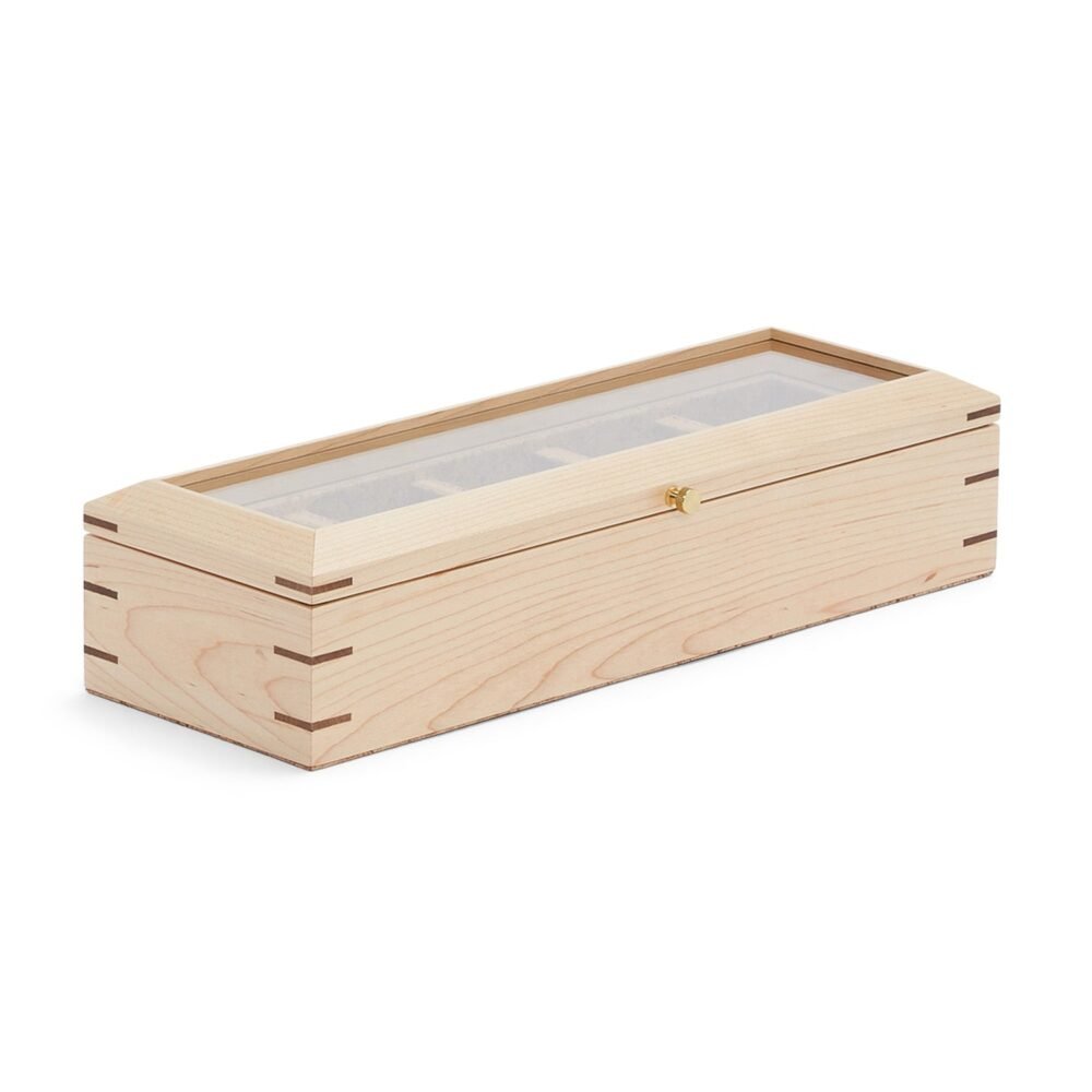 Wolf Analog Shift 5 Piece Watch Box Wood - Image 2