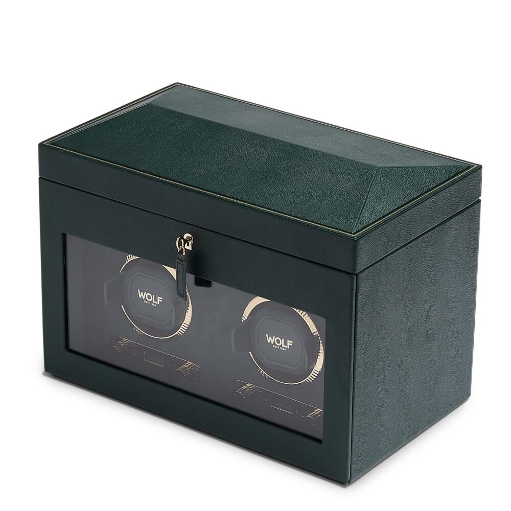 Wolf Brit Racing Green Double Watch Winder - Image 2