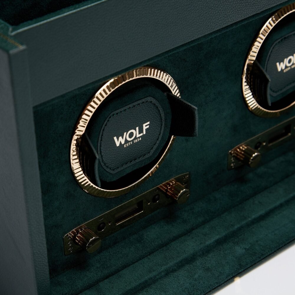 Wolf Brit Racing Green Double Watch Winder - Image 3