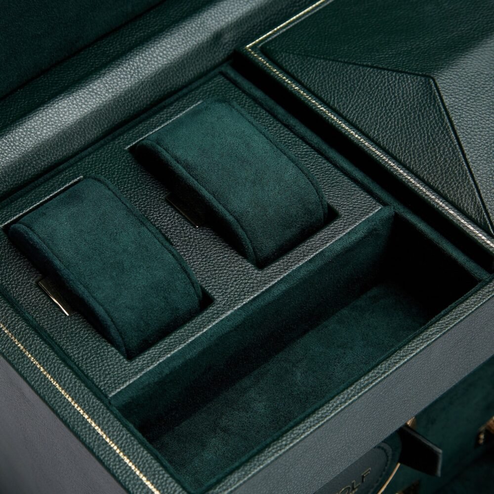 Wolf Brit Racing Green Double Watch Winder - Image 4