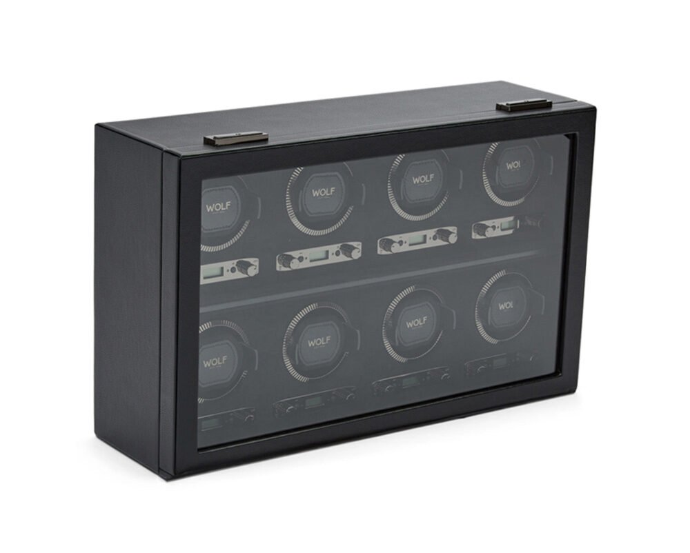 Wolf British Racing 8 Piece Watch Winder Black - Image 3