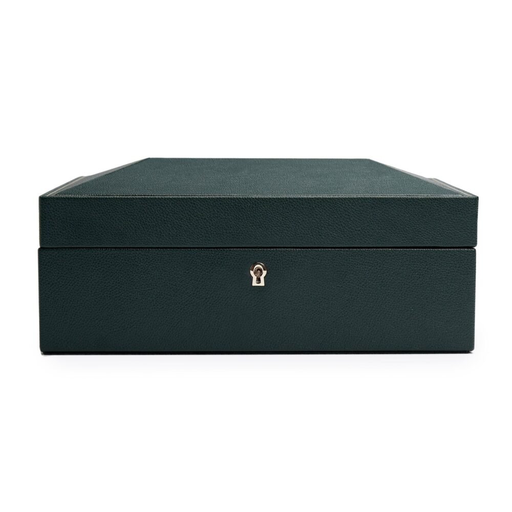 Wolf British Racing Green 8 Pc Watch Box