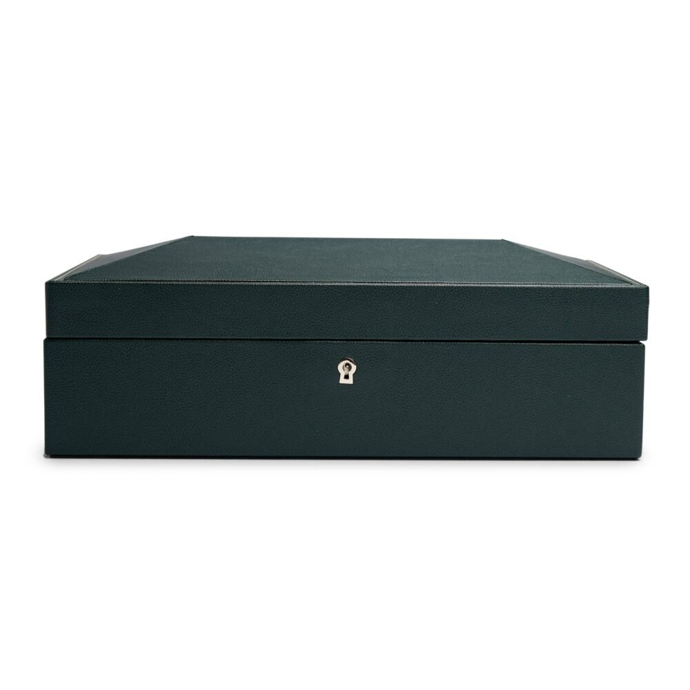 Wolf British Racing Green 10 Pc Watch Box