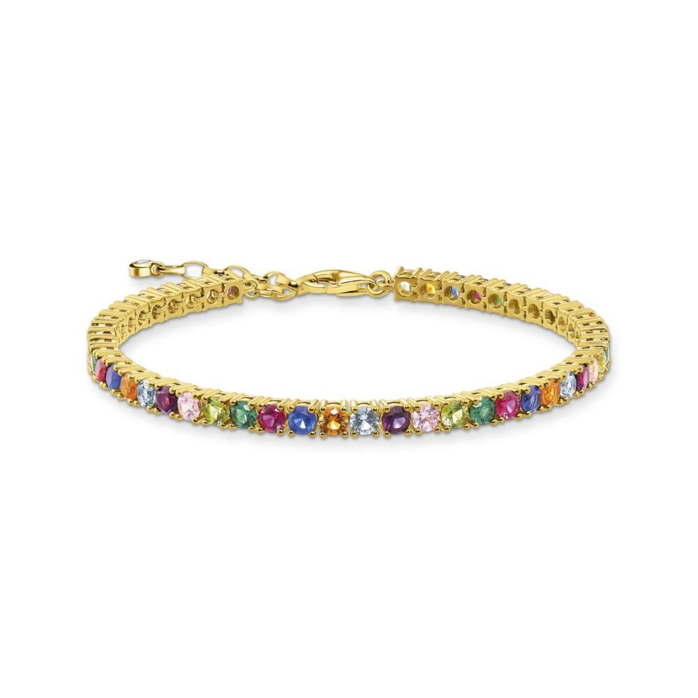 Thomas Sabo Bracelet Colourful Stones Gold