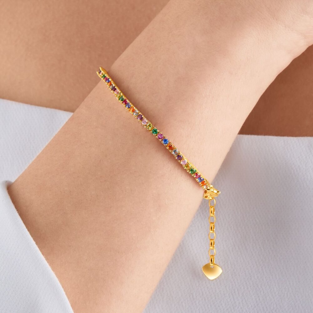 Thomas Sabo Bracelet Colourful Stones Gold - Image 2