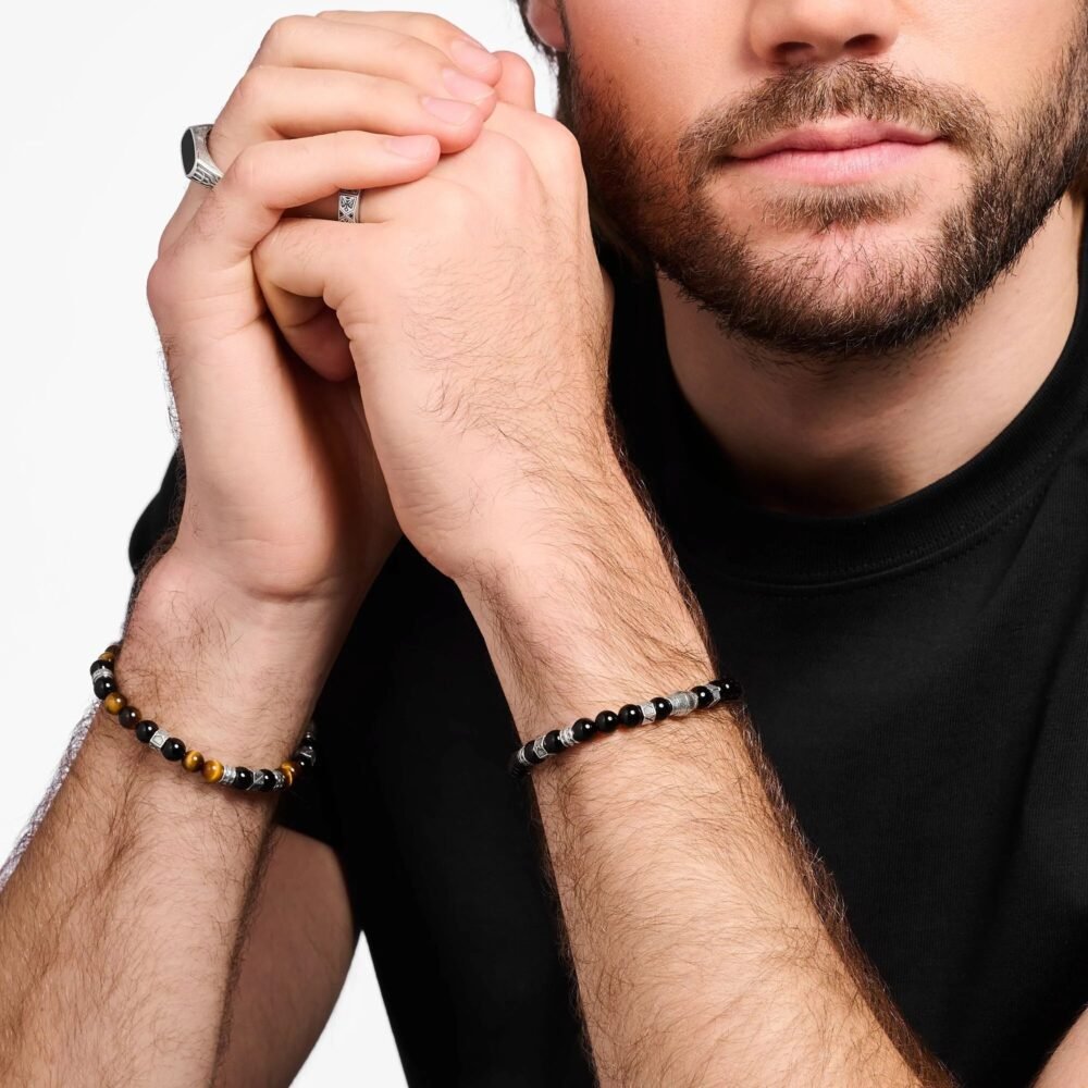 THOMAS SABO Black Bead Elements Bracelet - Image 2