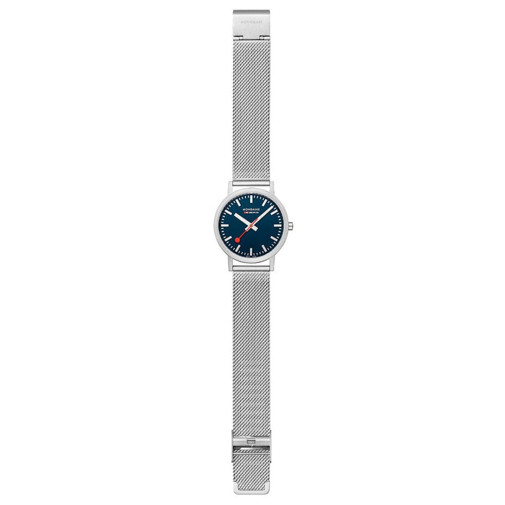 Mondaine Official Swiss Railways Classic Deep Blue 36mm Watch - Image 3