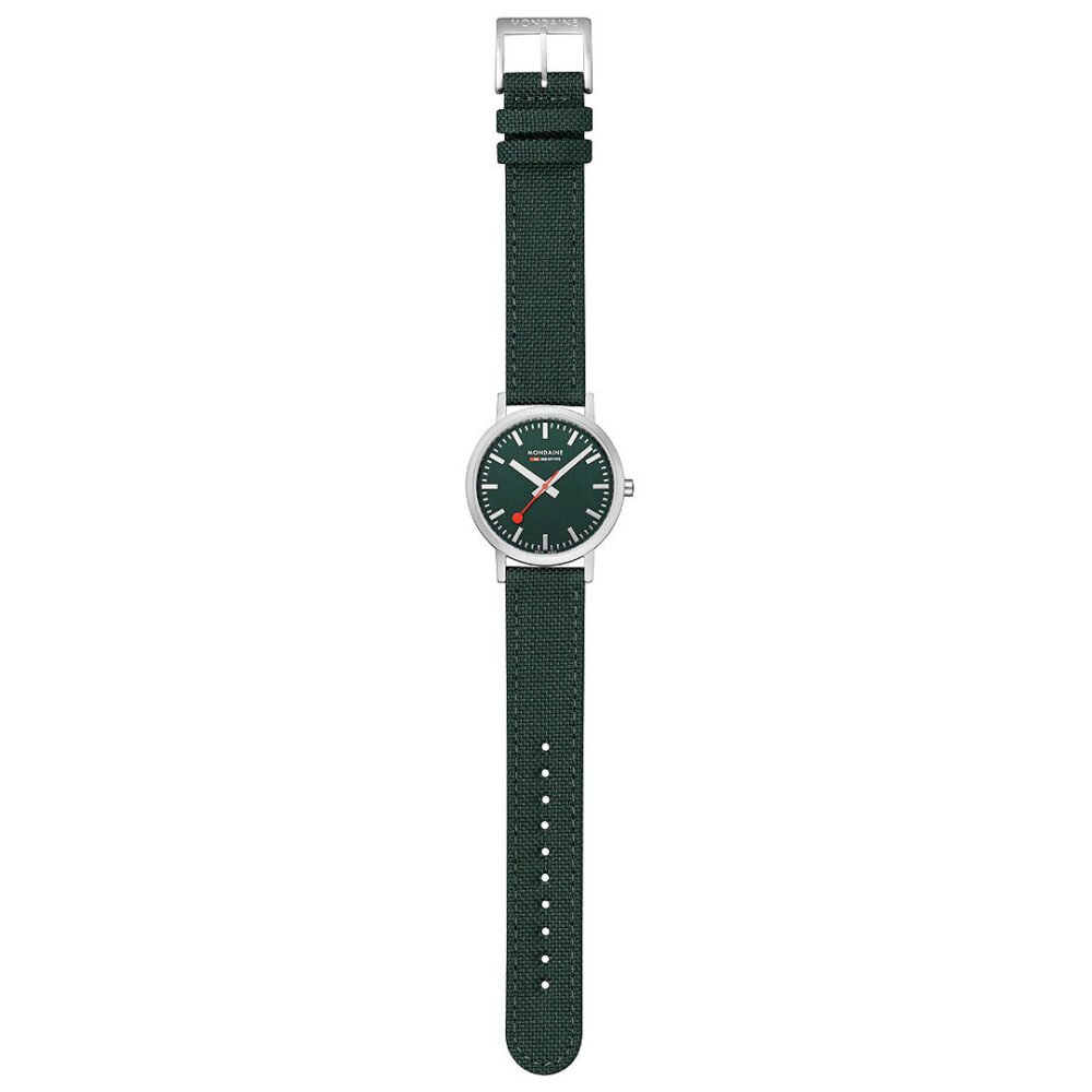 Mondaine Official Swiss Railways Classic Green 36mm Watch - Image 4