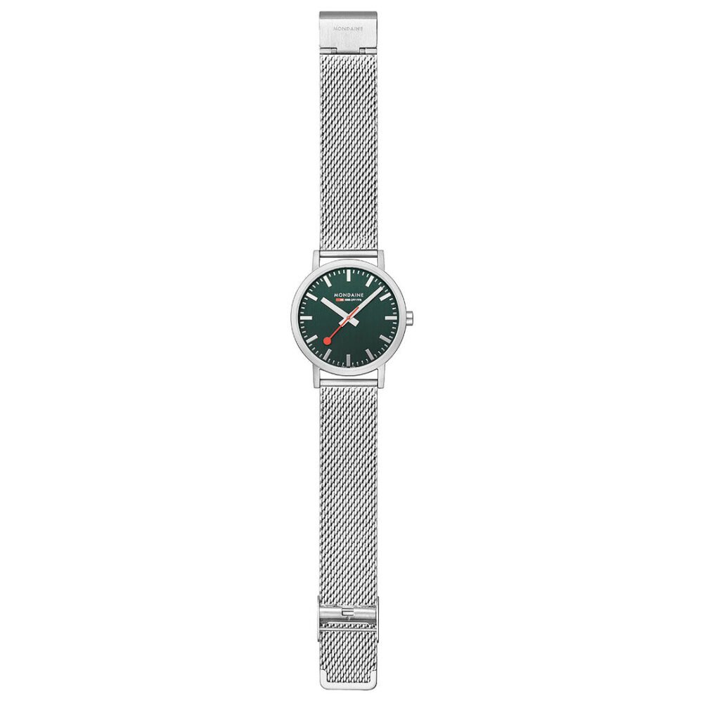 Mondaine Official Swiss Railways Classic Forest Green 40mm Watch - Image 4