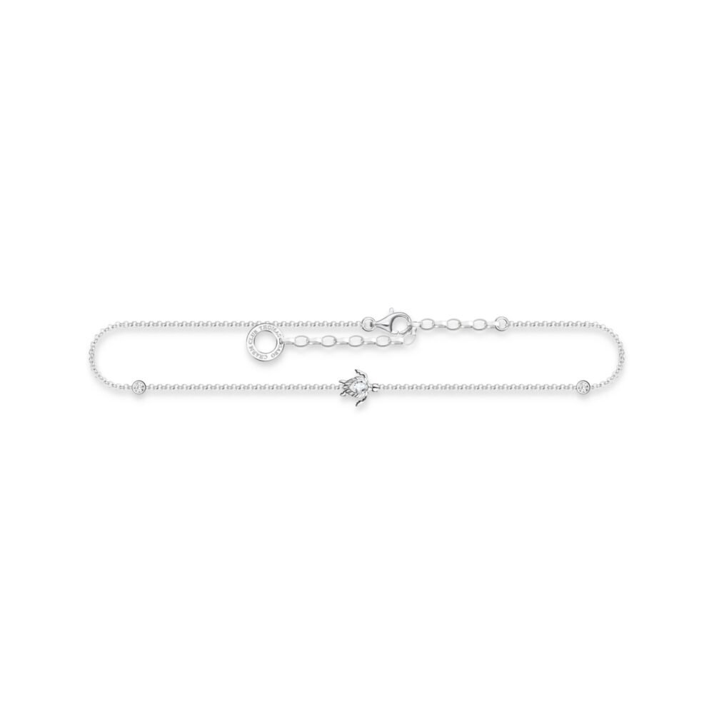 THOMAS SABO Turtle Anklet Silver