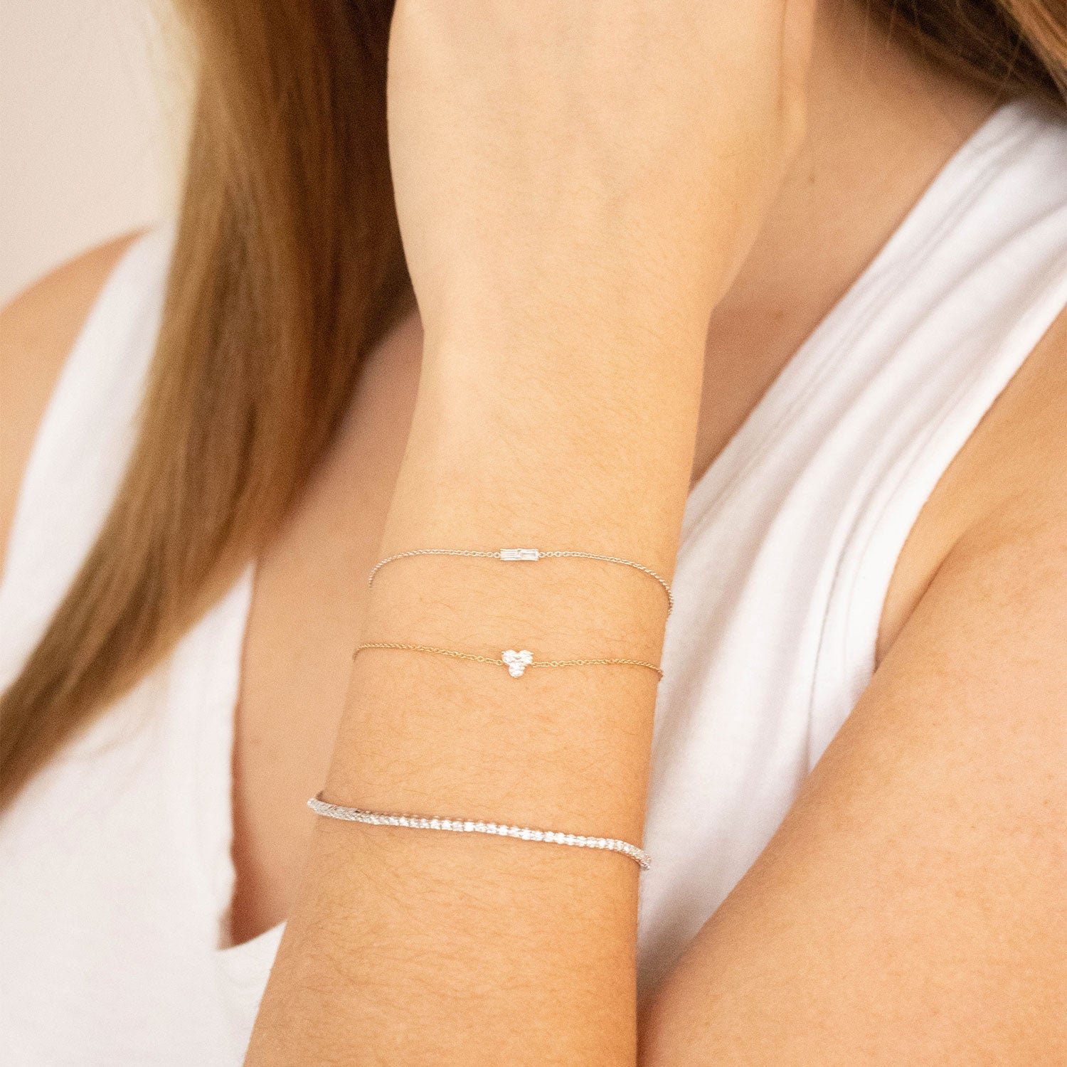 Bracelet with 1.46ct Diamonds in 9K White Gold 18.5cm - Image 2