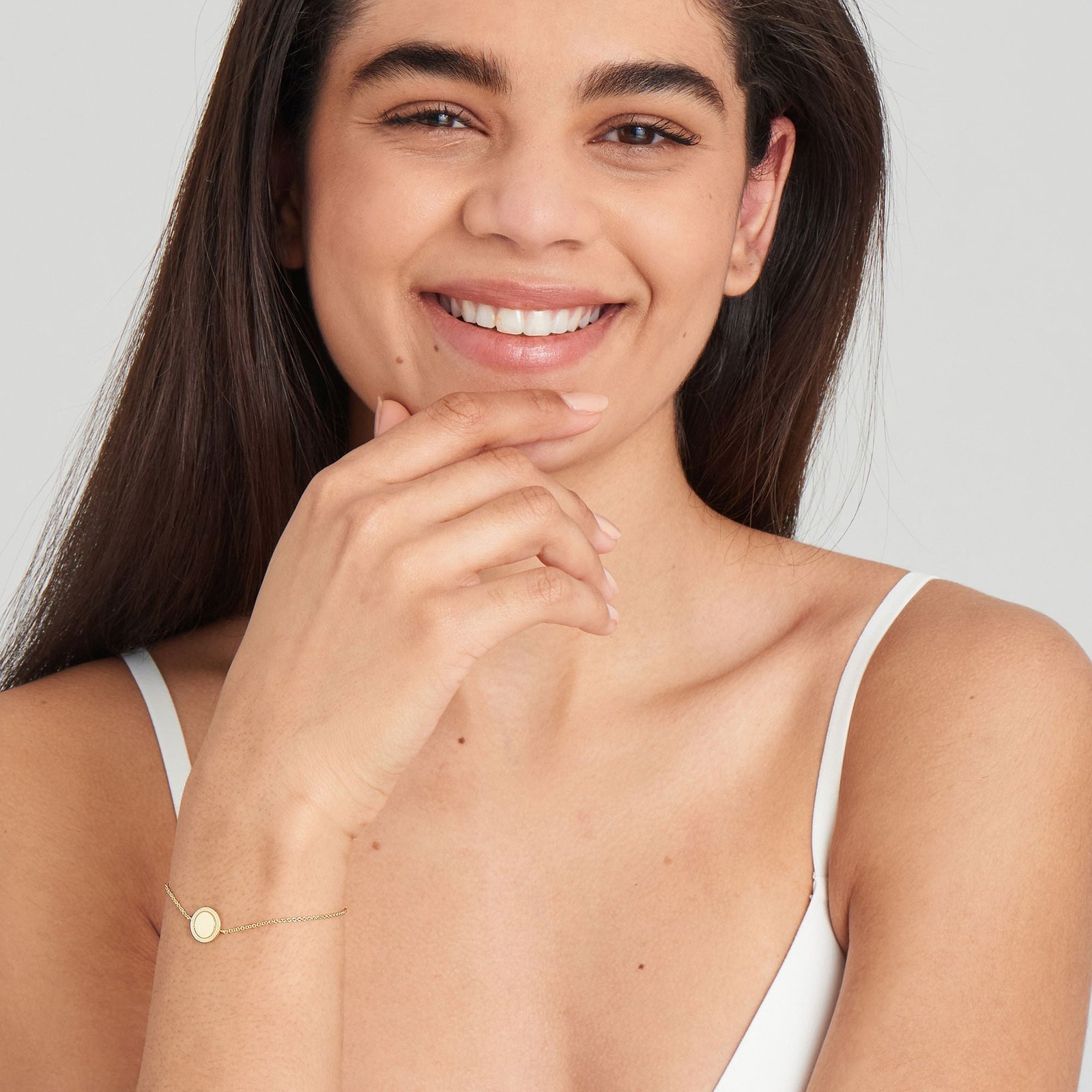 Ania Haie Gold Rope Disc Bracelet - Image 3