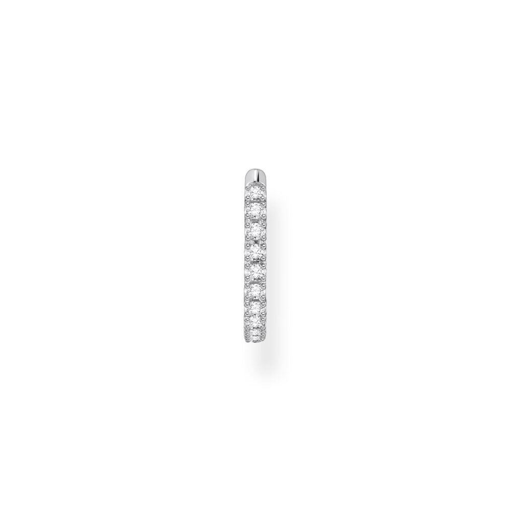 Thomas Sabo Single Hoop Earring White Stones - Image 2