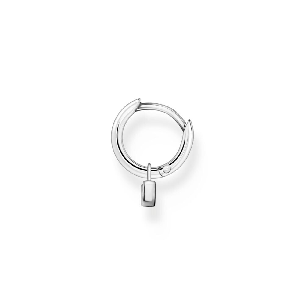 Thomas Sabo Single hoop earring with padlock pendant silver - Image 2