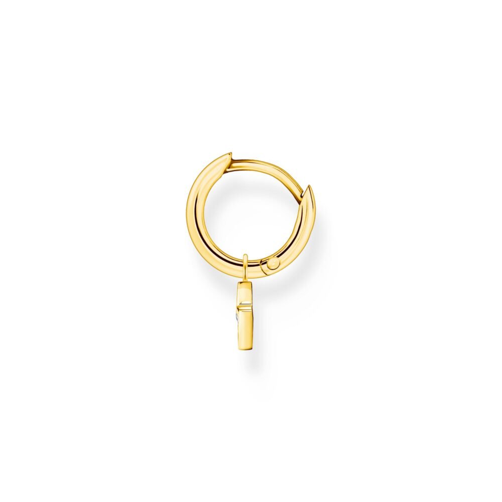 Thomas Sabo Single hoop earring with flash pendant gold - Image 2