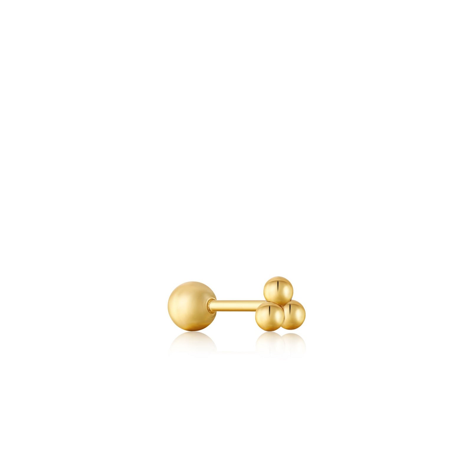 Ania Haie Gold Triple Barbell Single Earring - Image 2