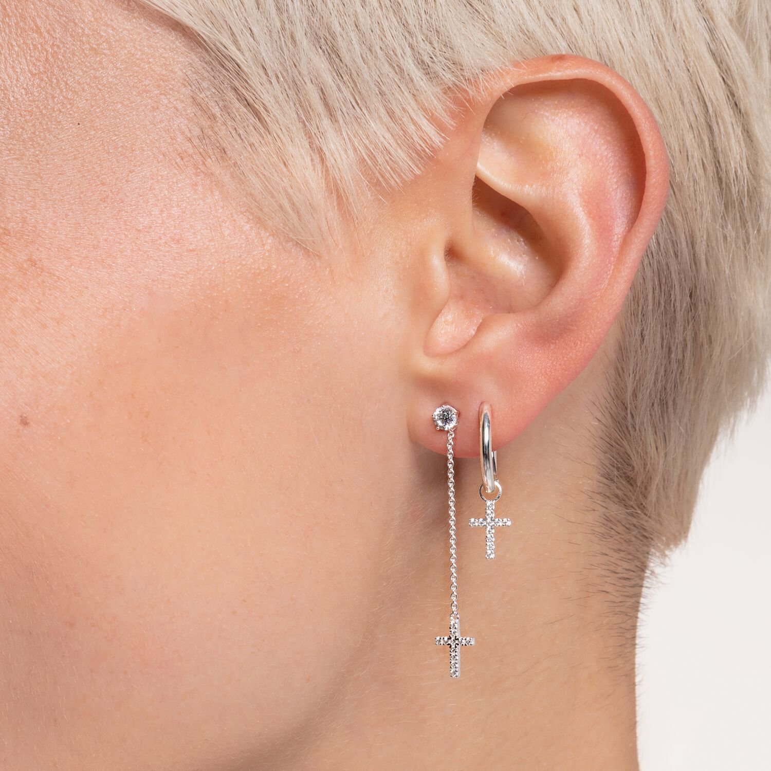 Thomas Sabo Ear Stud White Stone (Single) - Image 3