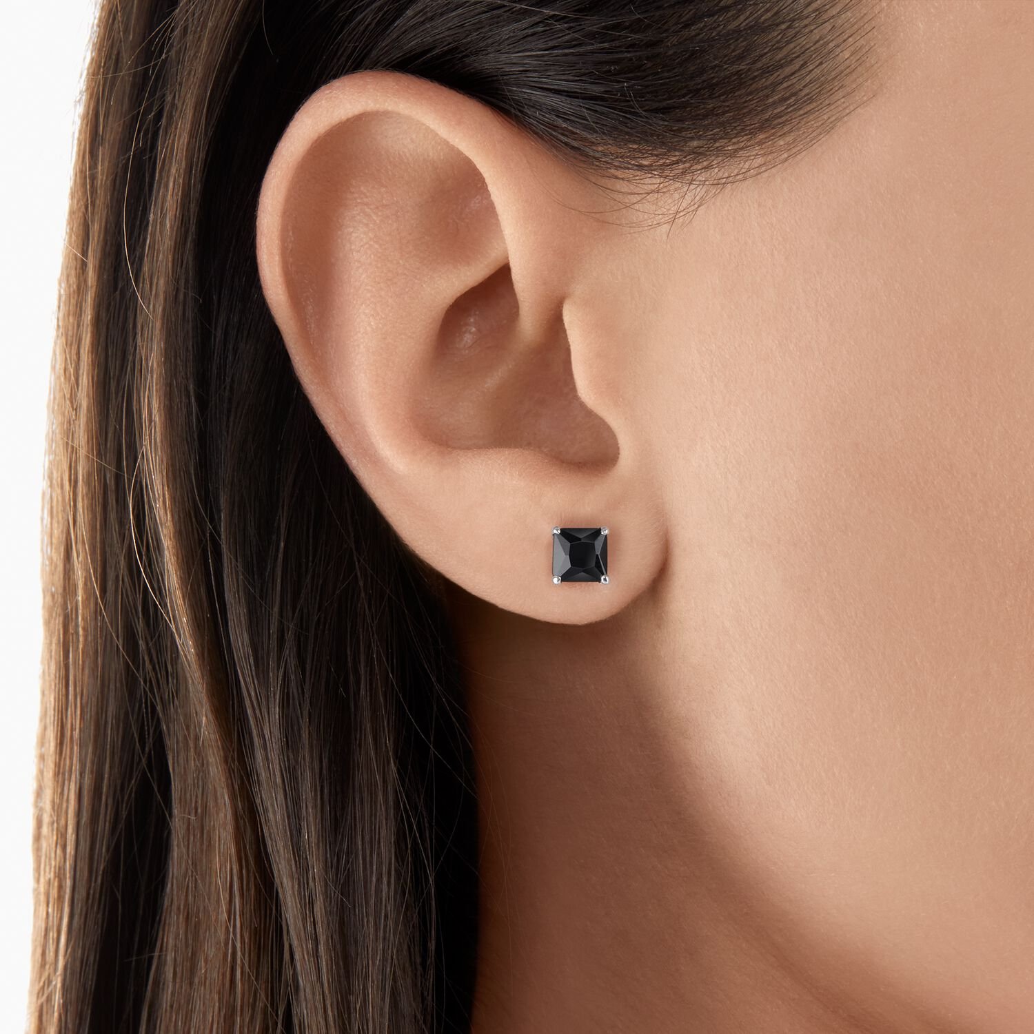 Thomas Sabo Ear Studs Black Stone Silver - Image 2