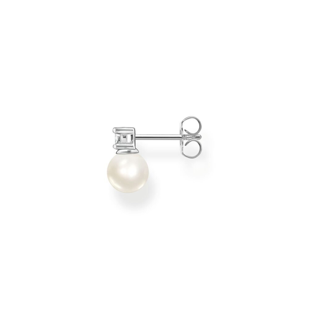 Thomas Sabo Single ear stud pearls and white stone silver - Image 2