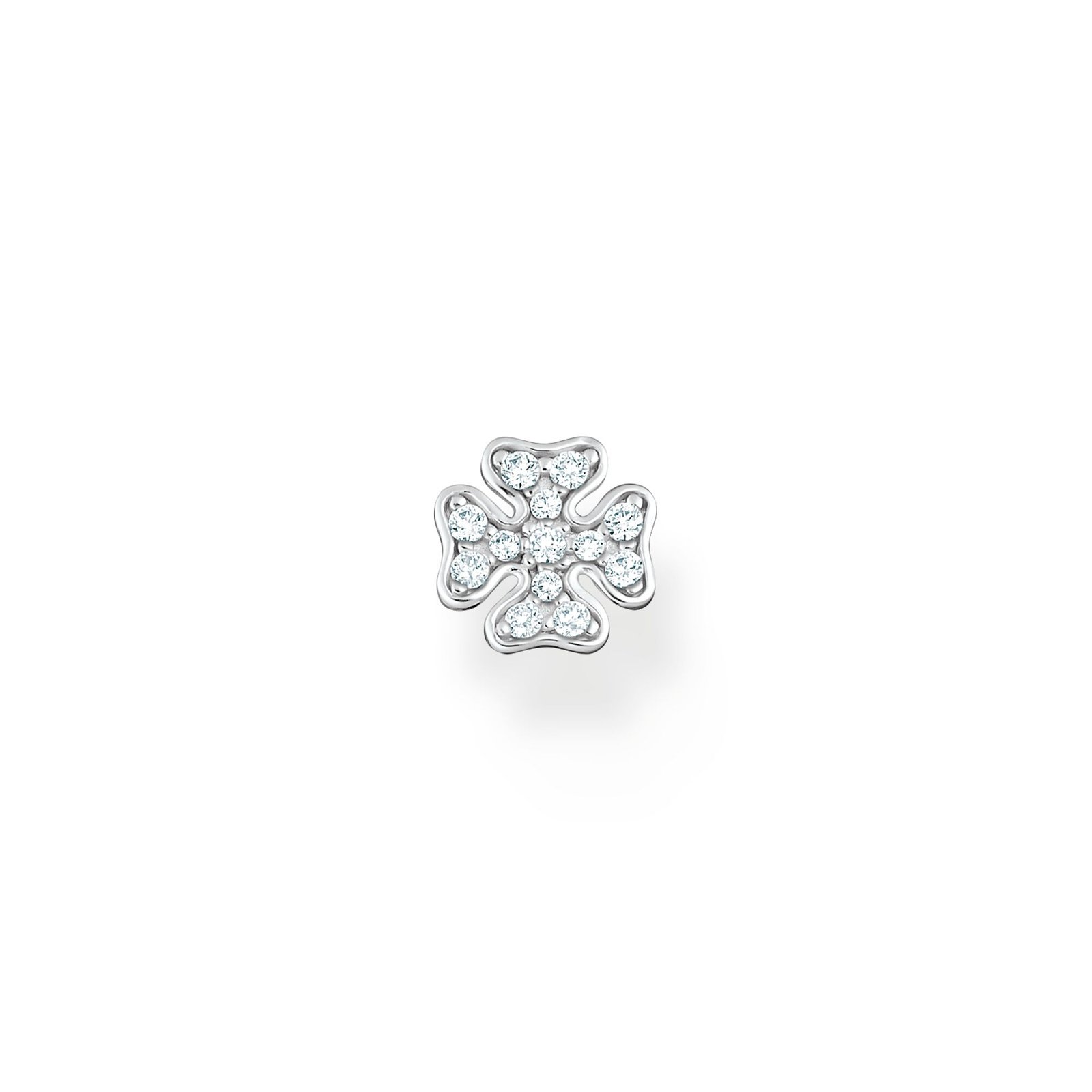 Thomas Sabo Single Ear Stud Cloverleaf Silver