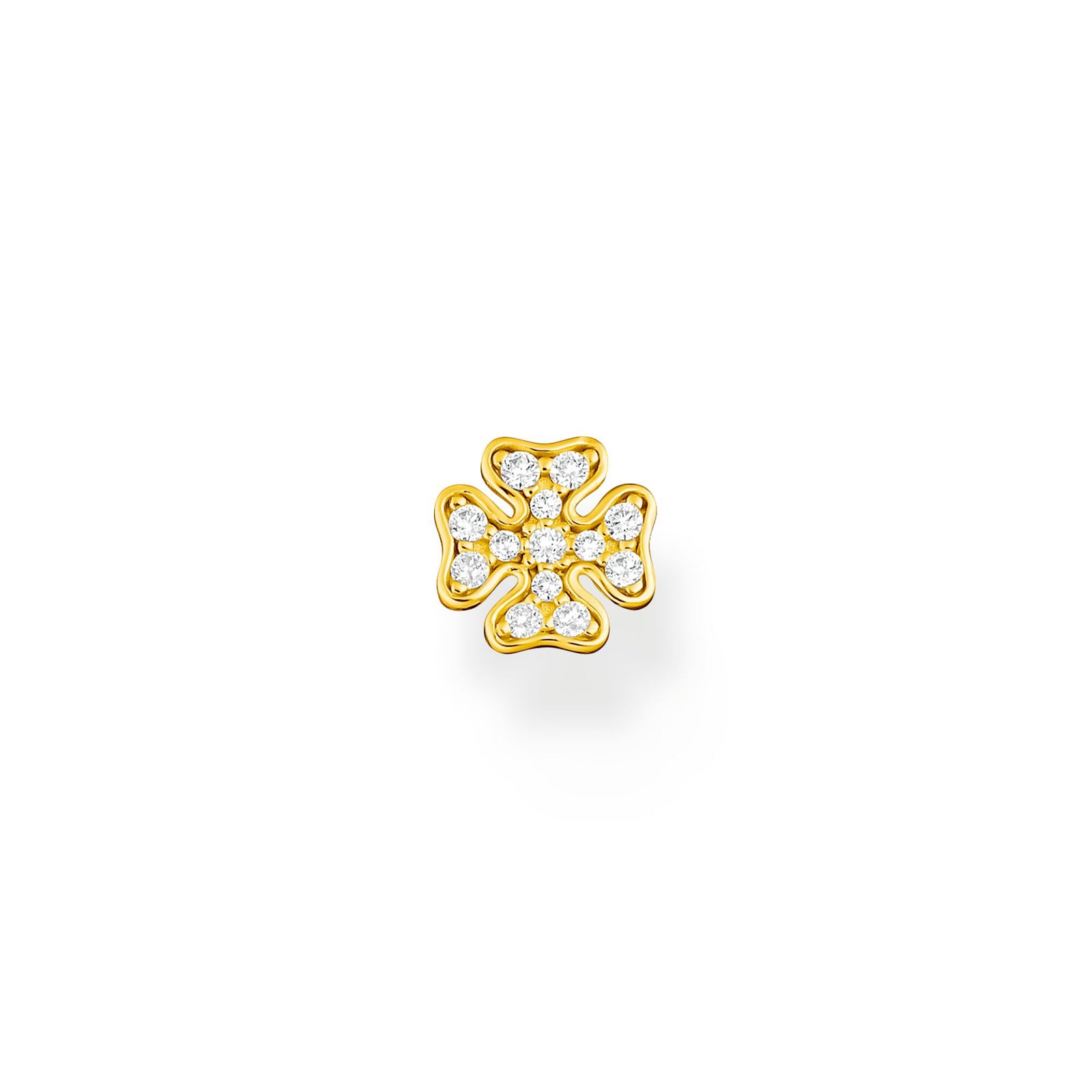 Thomas Sabo Single Ear Stud Cloverleaf Gold