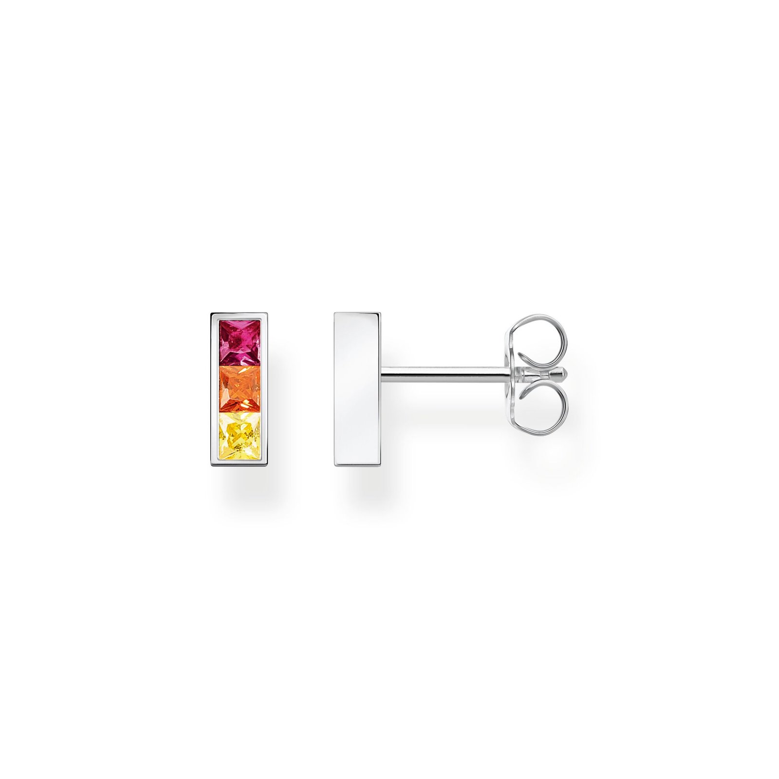 THOMAS SABO Ear studs colourful stones silver - Image 2
