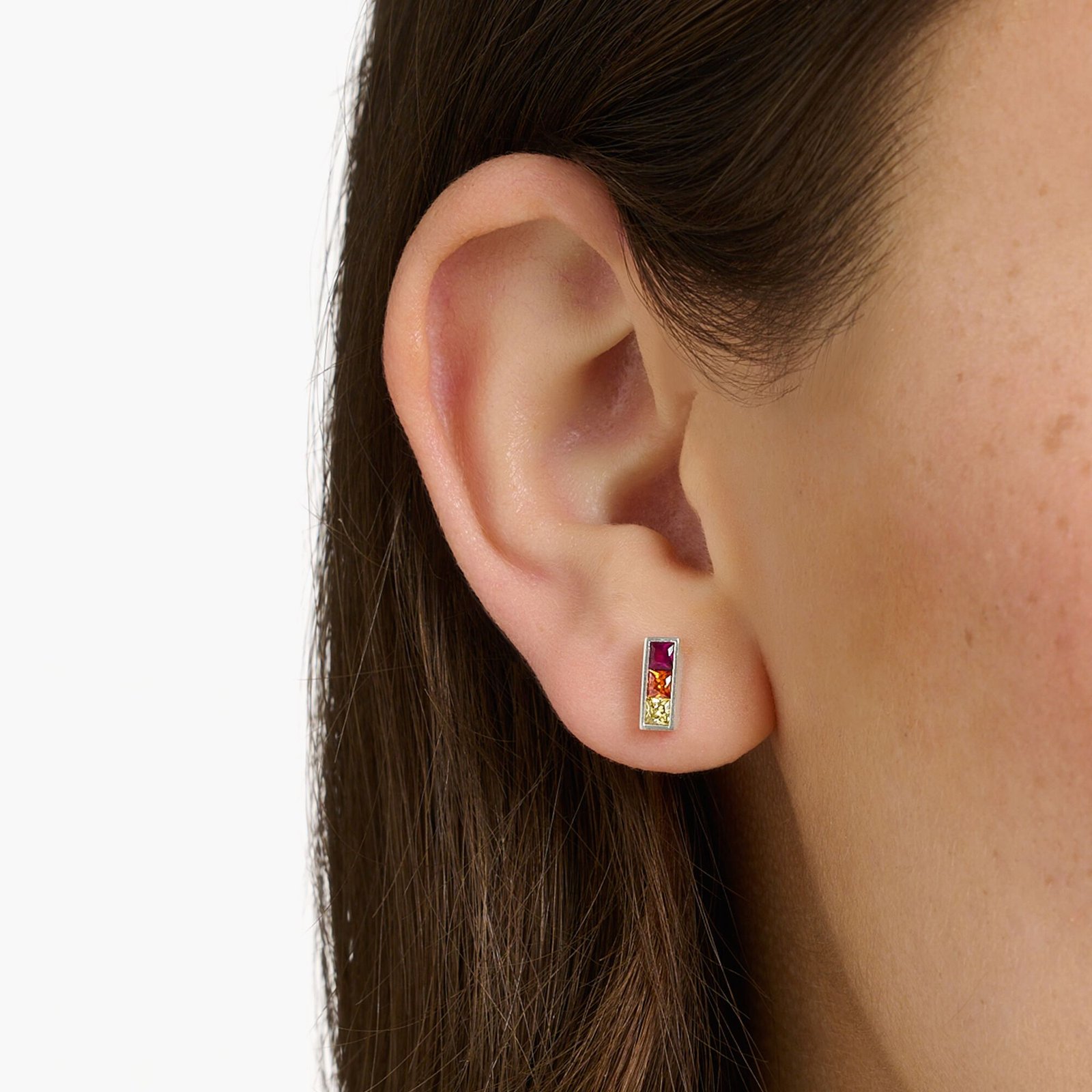 THOMAS SABO Ear studs colourful stones silver - Image 3