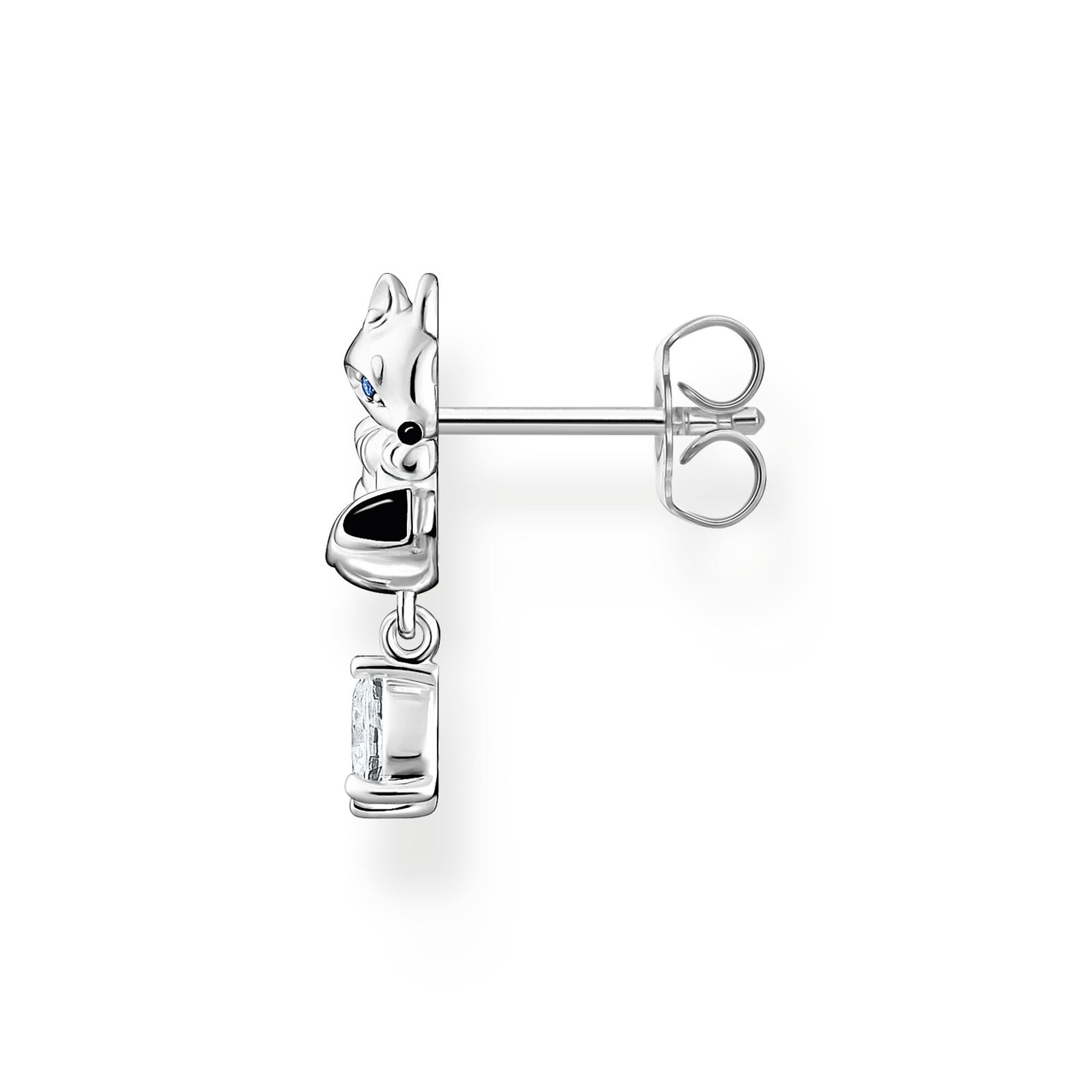 THOMAS SABO Single ear stud fox with white stone silver - Image 2