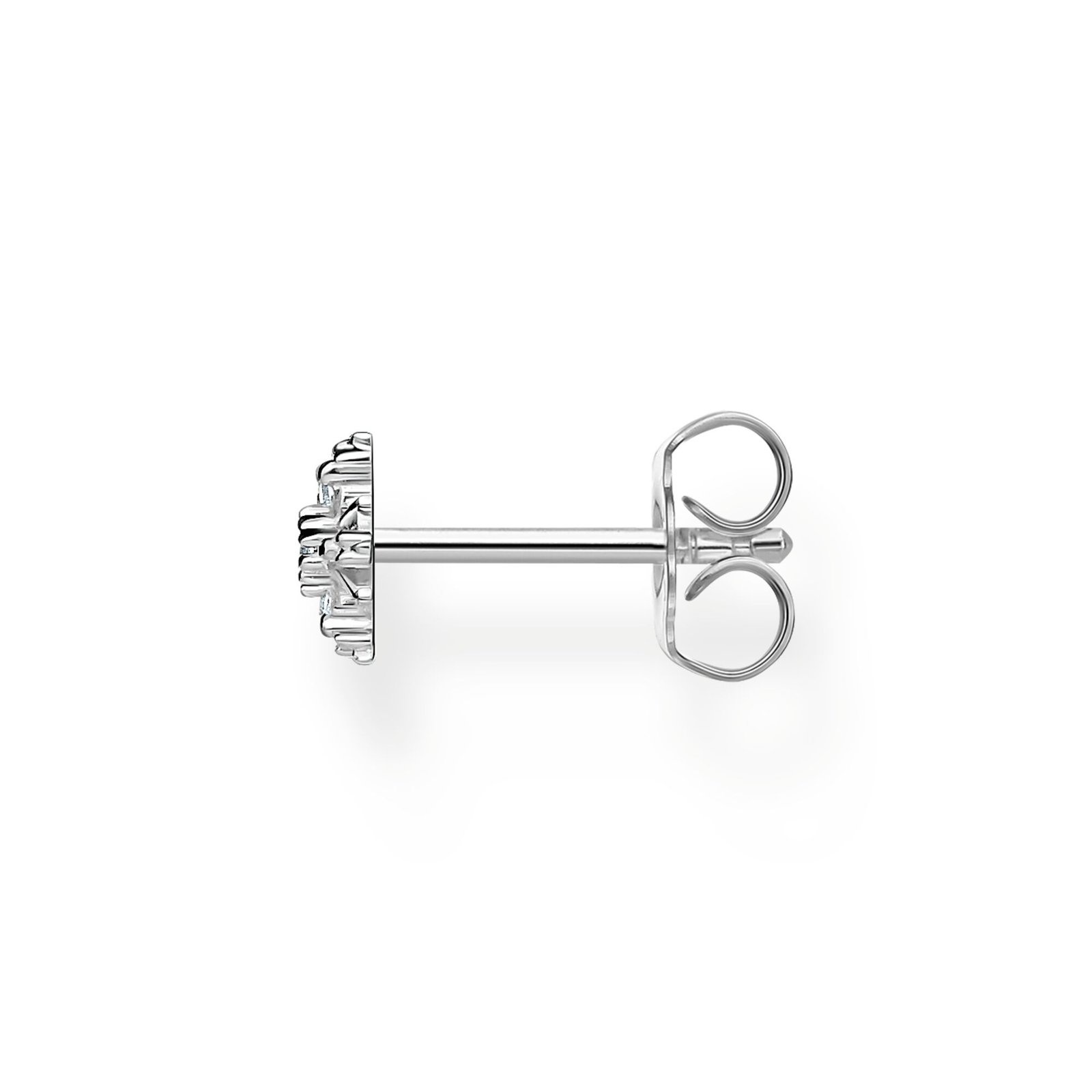 THOMAS SABO Single ear stud snowflake with white stones silver - Image 2