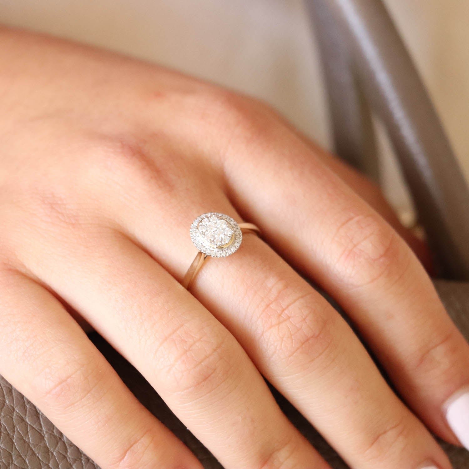 Ring with 0.25ct Diamond in 9K Yellow Gold - Image 2