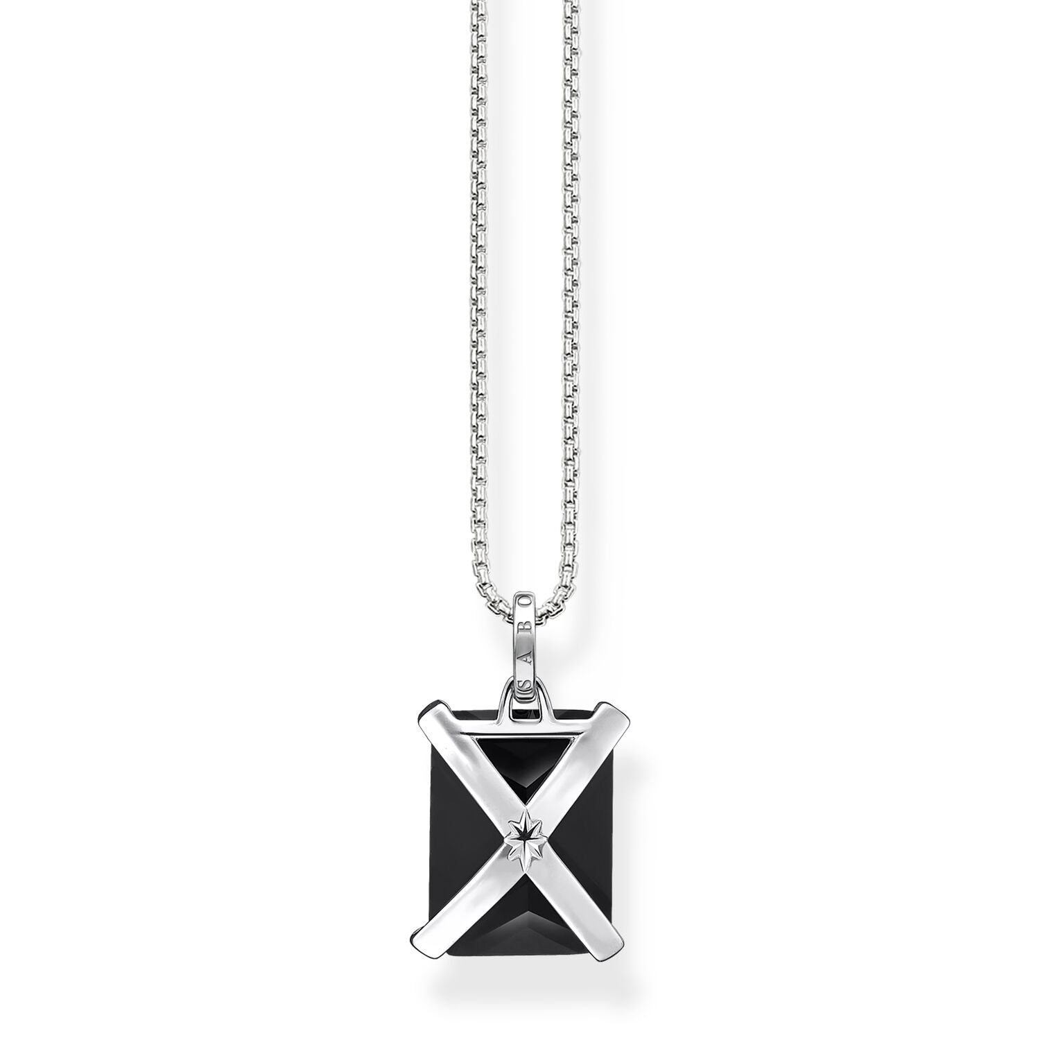 Thomas Sabo Necklace Black Stone Silver - Image 2