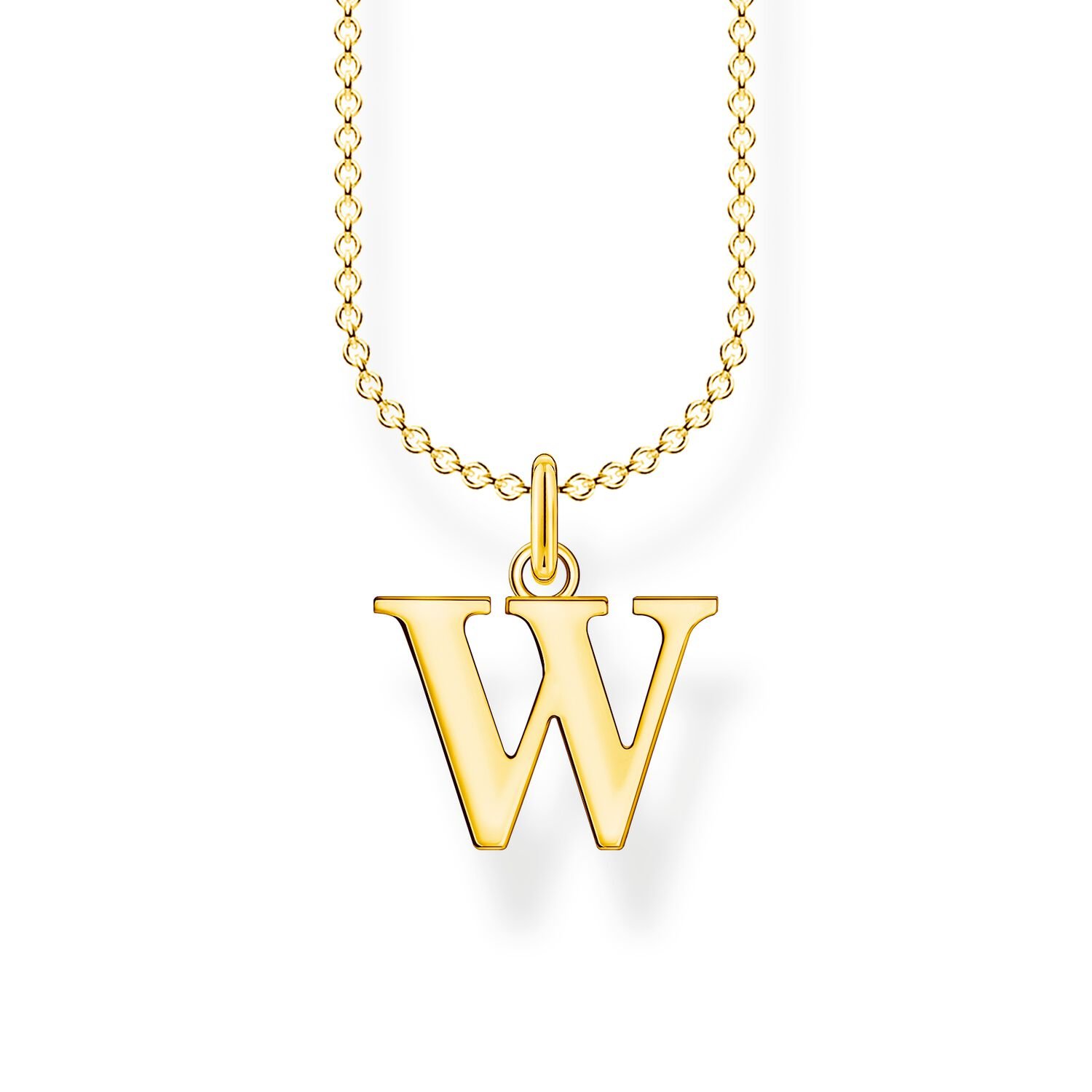 Thomas Sabo Necklace Letter W Gold