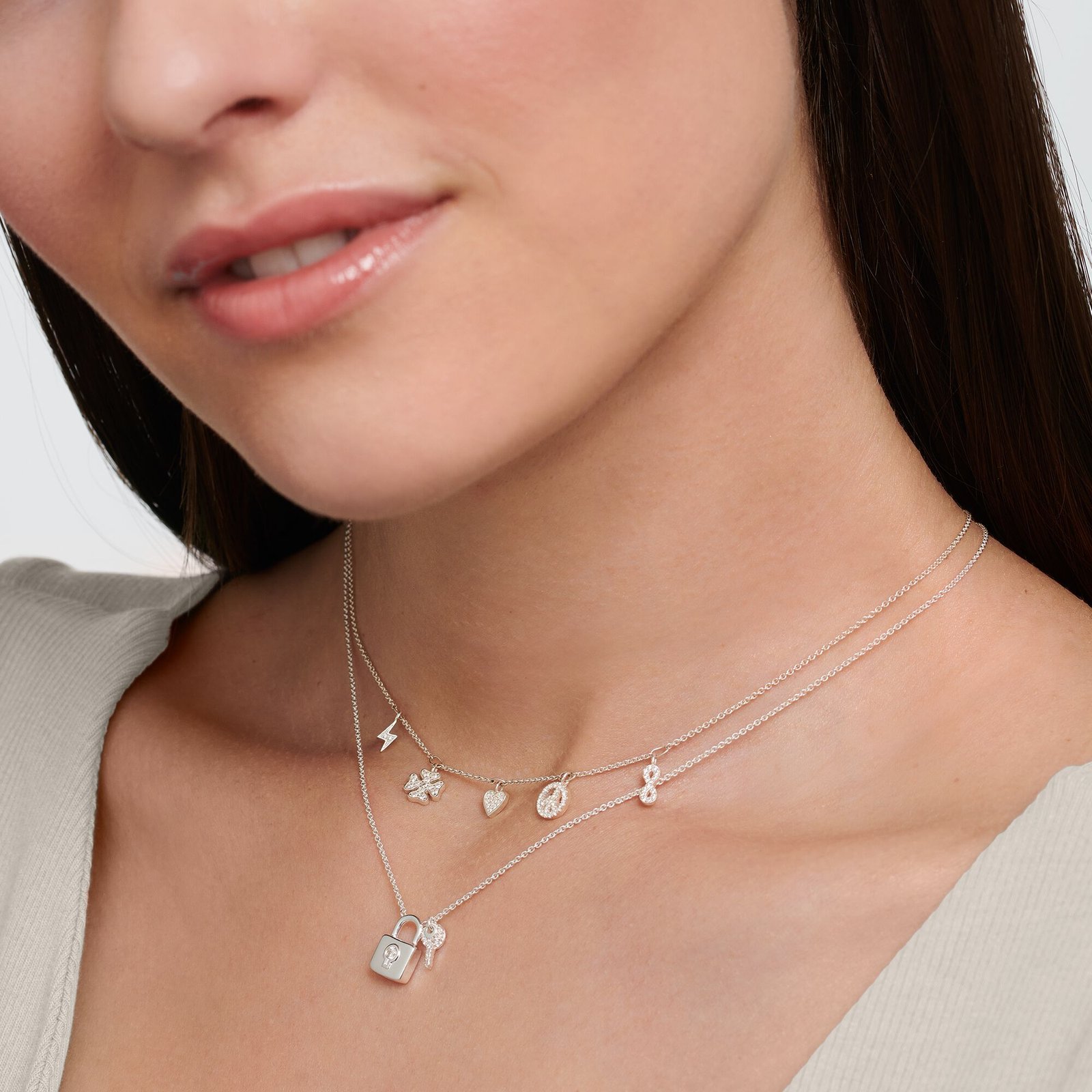Thomas Sabo Necklace Lock With Key Silver - Image 2