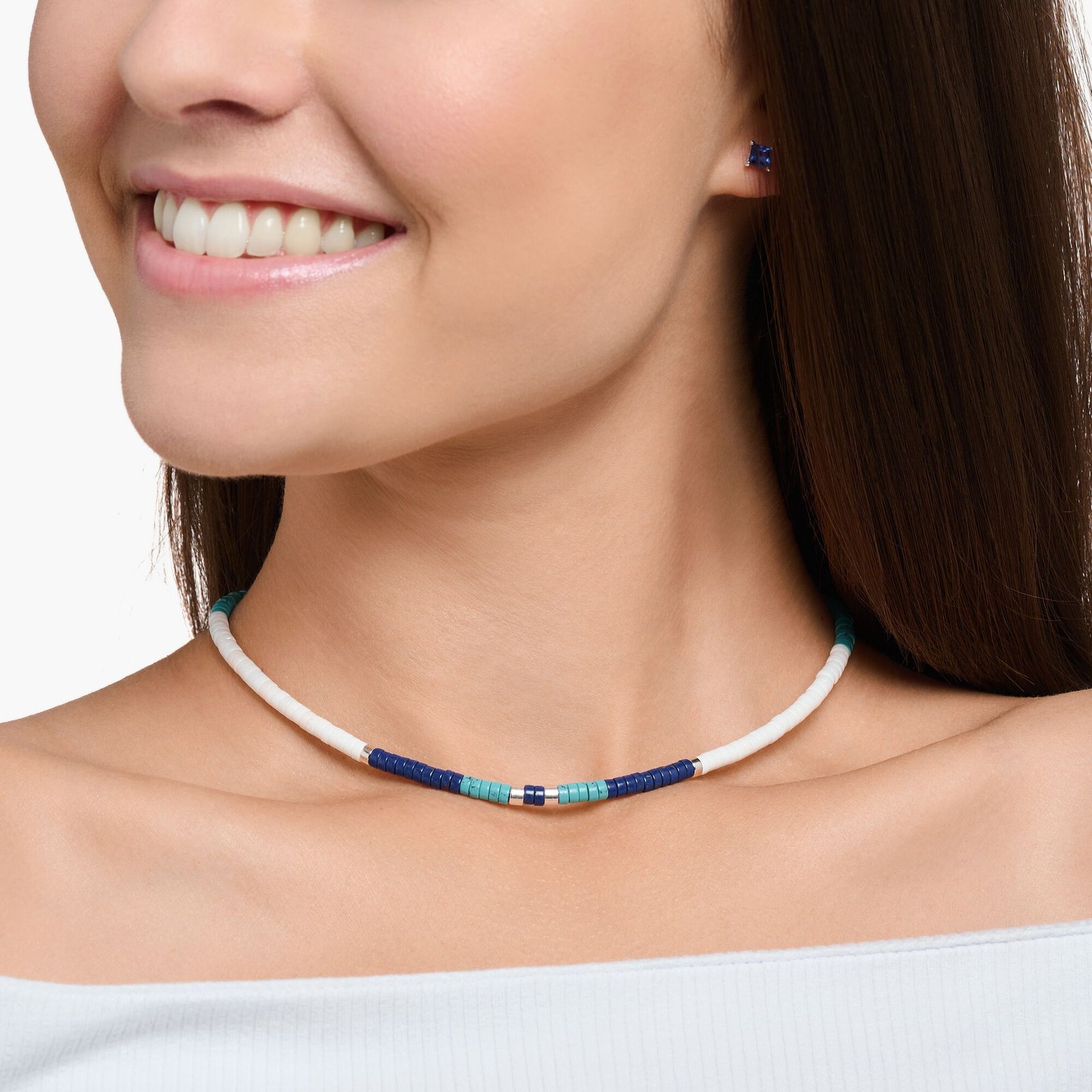 Thomas Sabo Necklace with blue stones - Image 2
