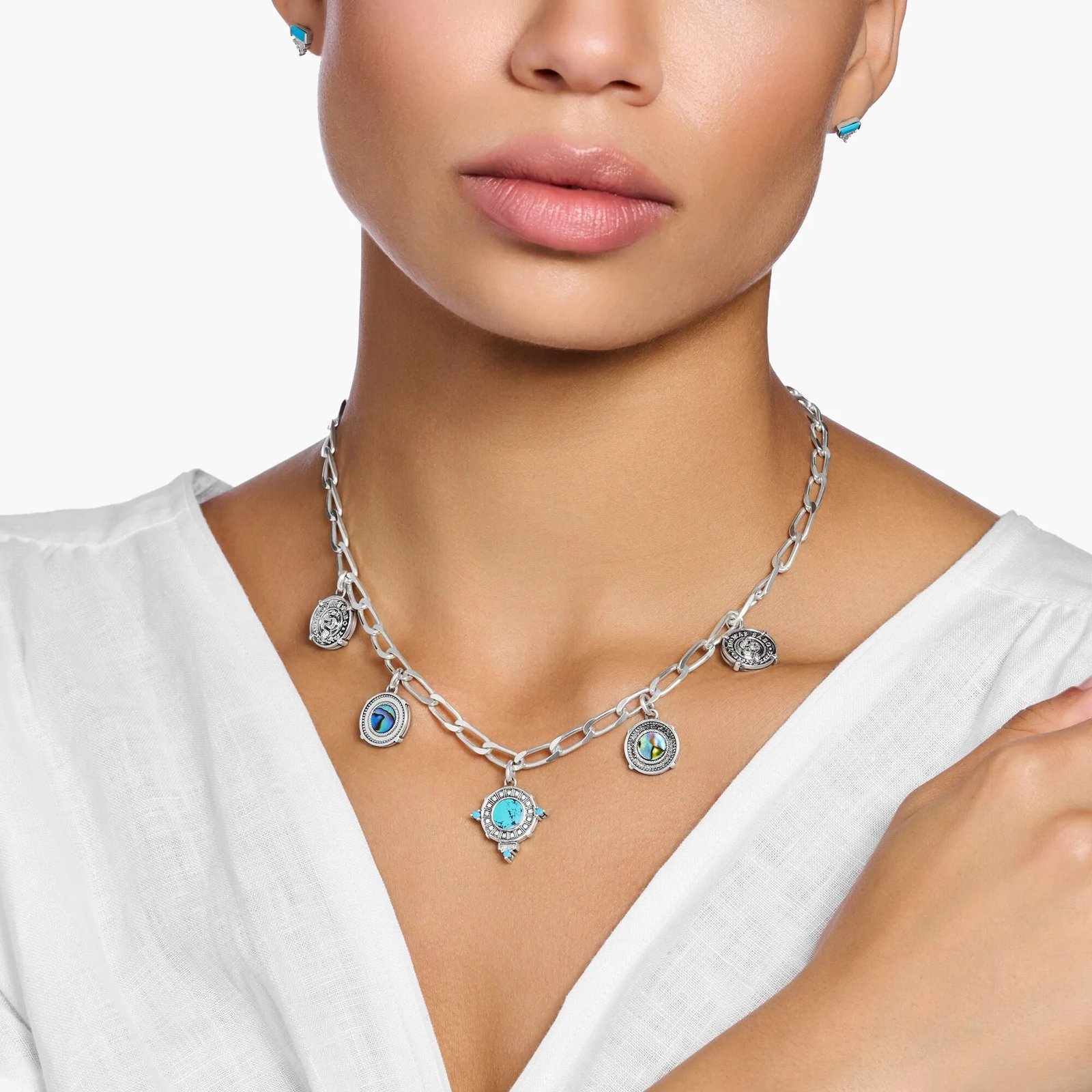 THOMAS SABO Iconic Symbols Silver Necklace - Image 3