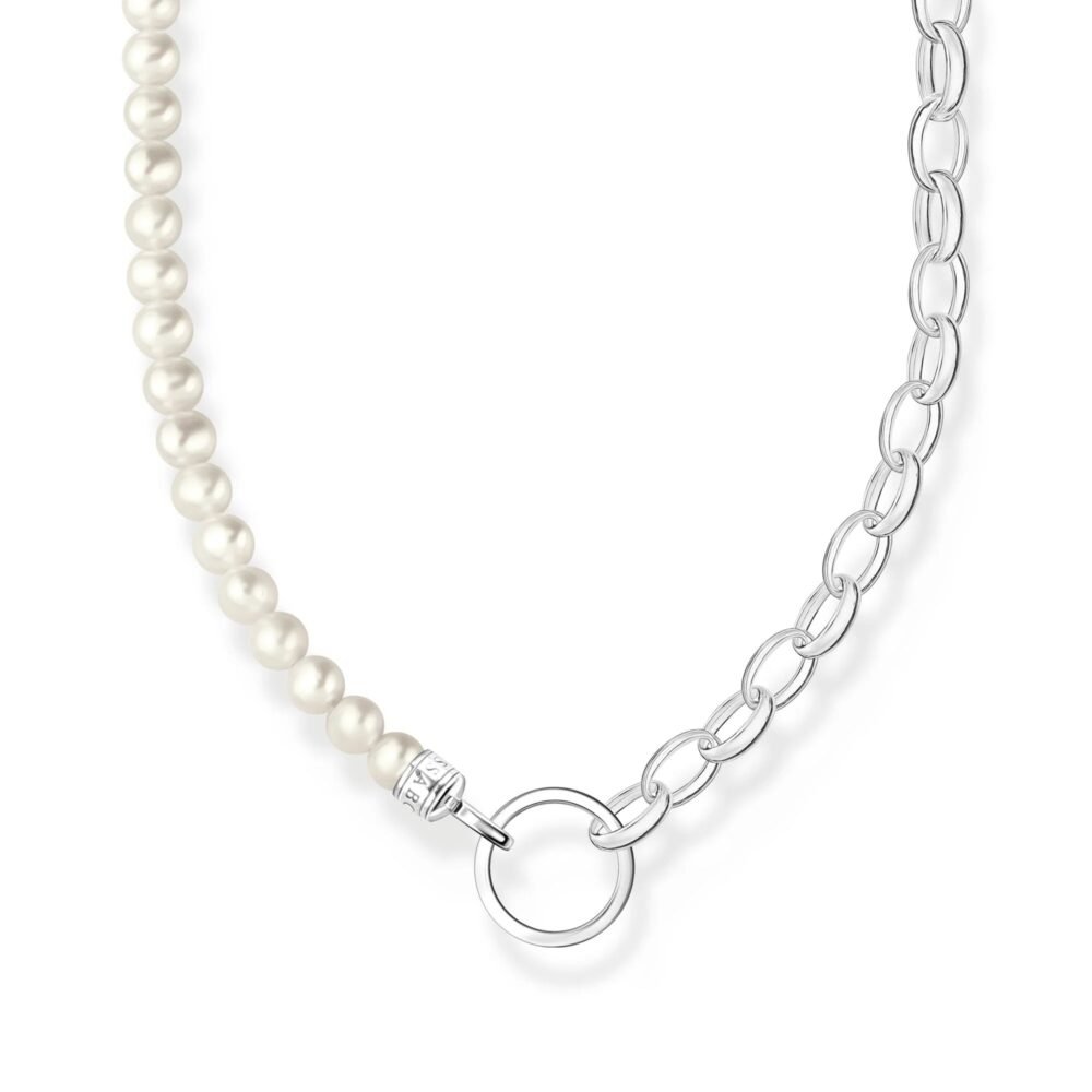 THOMAS SABO Link Chain Freshwater Pearl Necklace