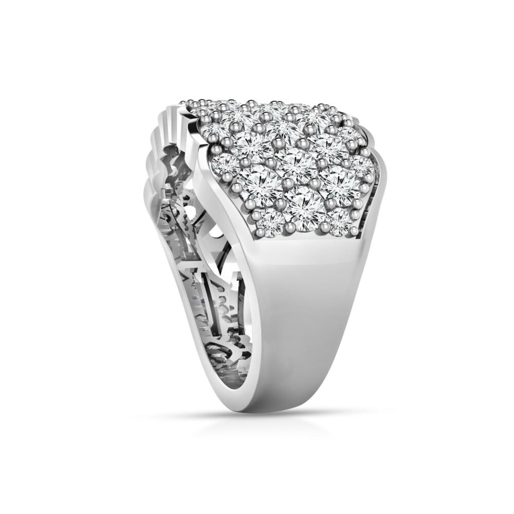 3.00ct Lab Grown Fashion Diamond Ring in 18K White Gold - Image 3