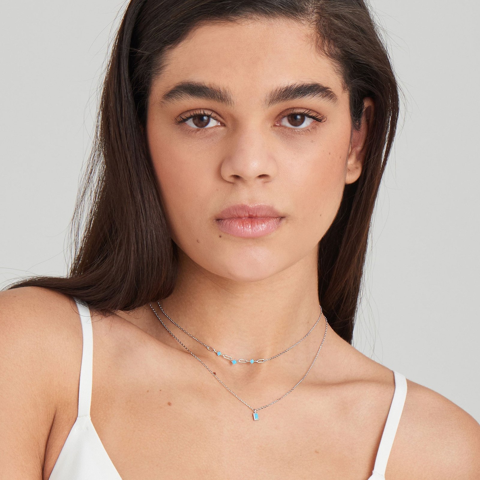 Ania Haie Turquoise Drop Pendant Silver Necklace - Image 3