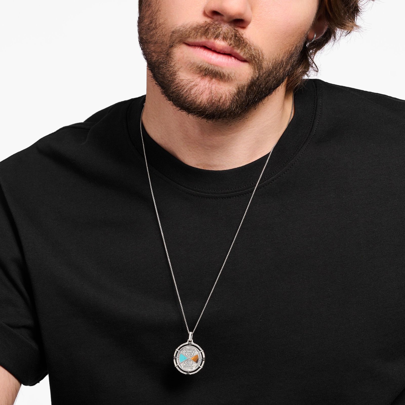 THOMAS SABO Lucky Charm Turquoise And Tiger's Eye Pendant - Image 4