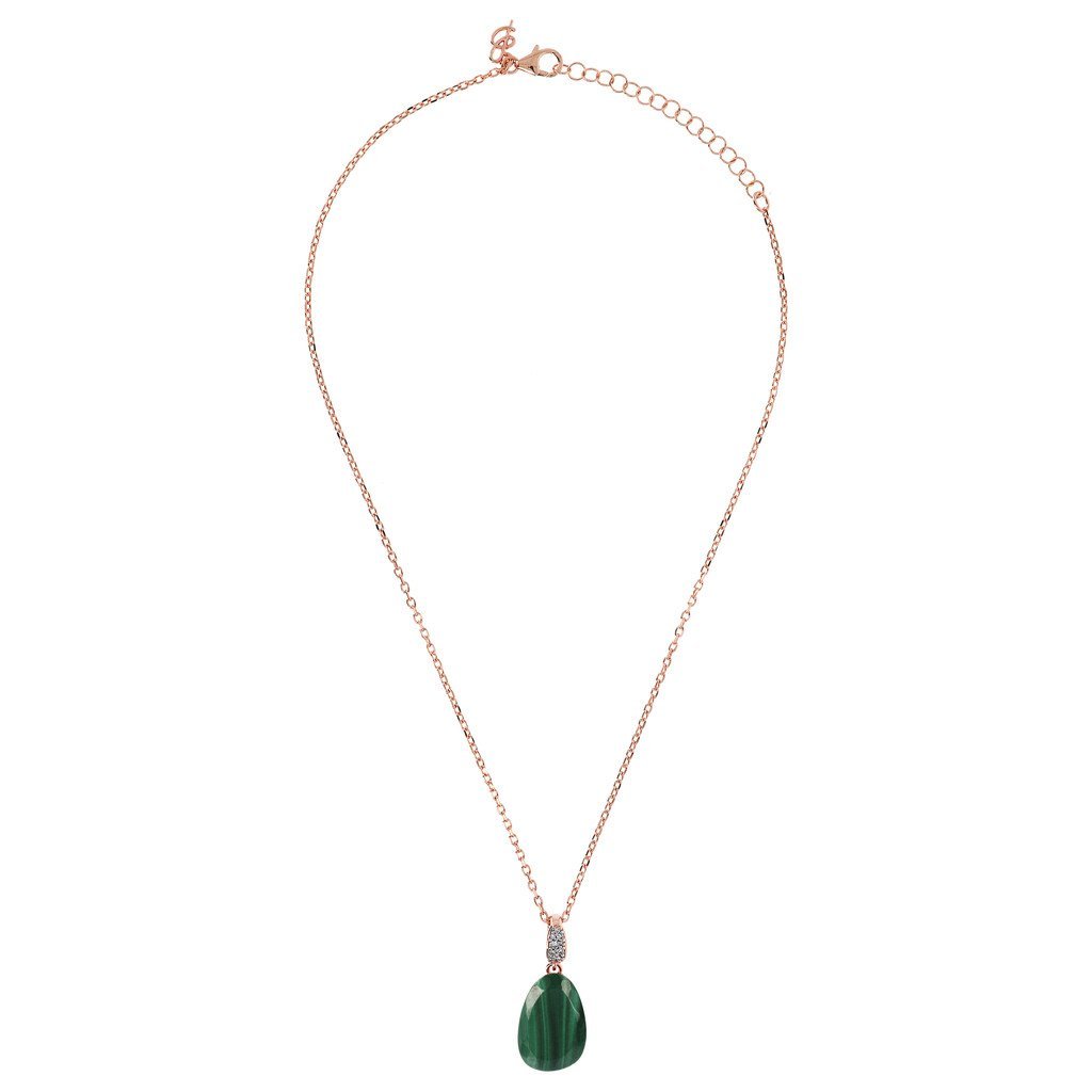 Bronzallure Necklace With Stone Pendant And Pave Details - Image 10