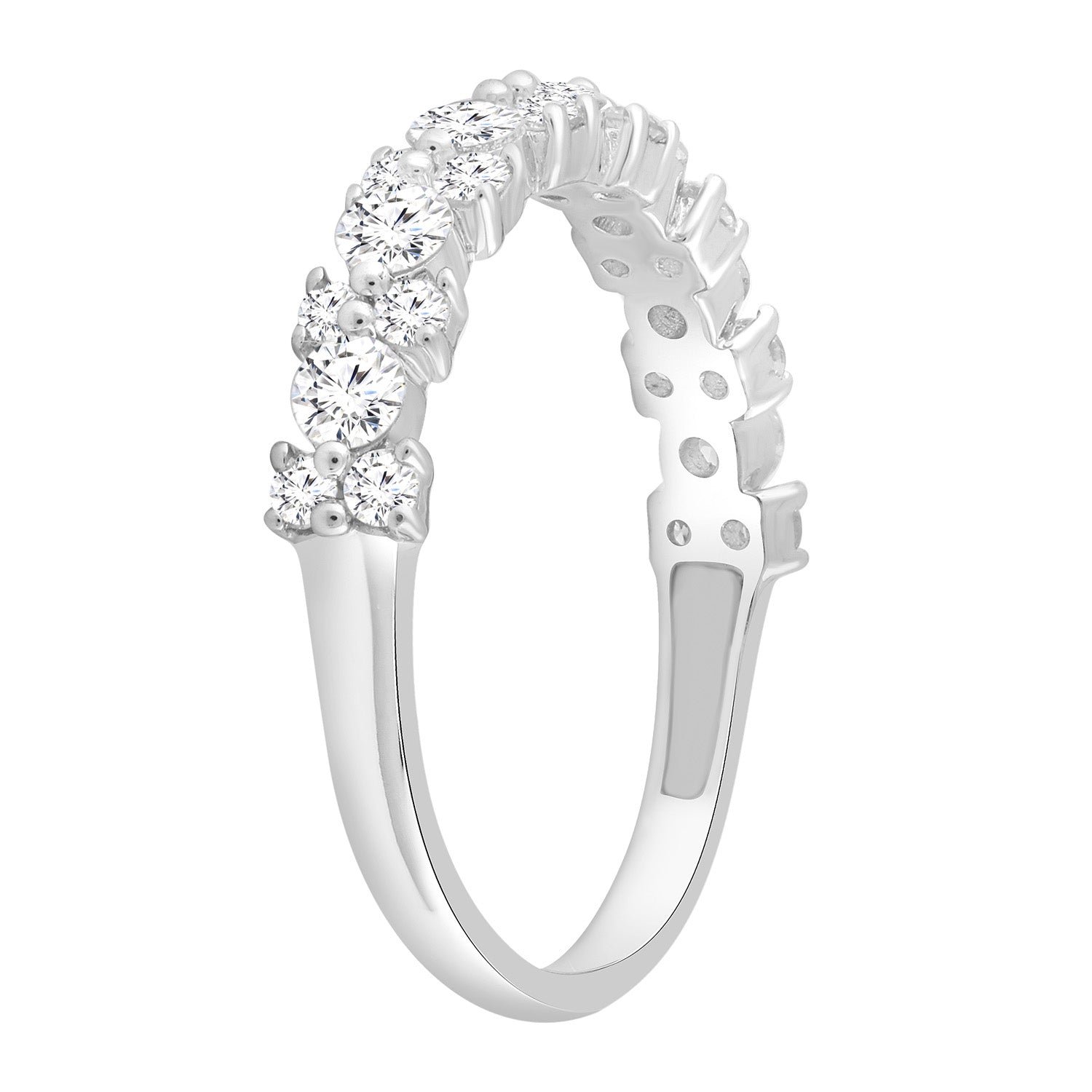 Diamond Ring with 0.75ct Diamonds in 9K White Gold - Image 3