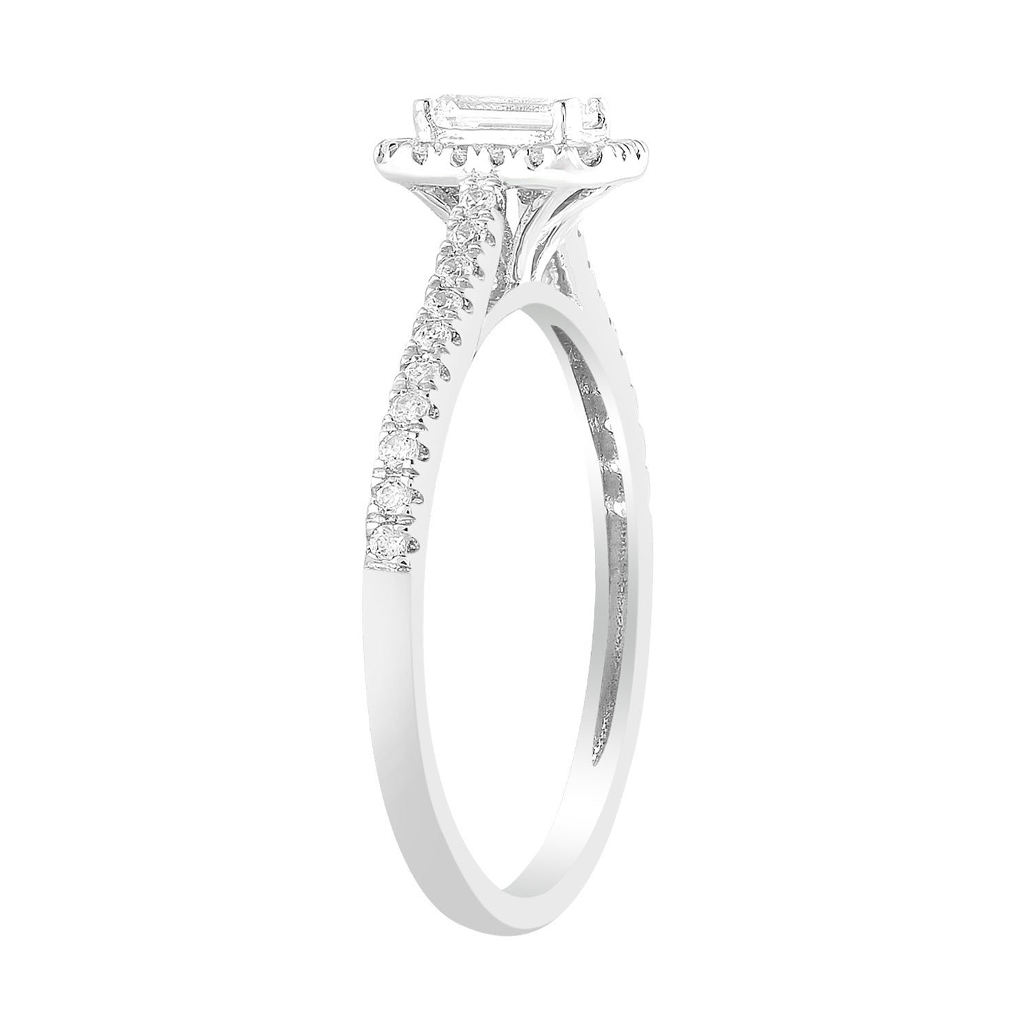 Diamond Ring with 0.50ct Diamonds in 9K White Gold - Image 3