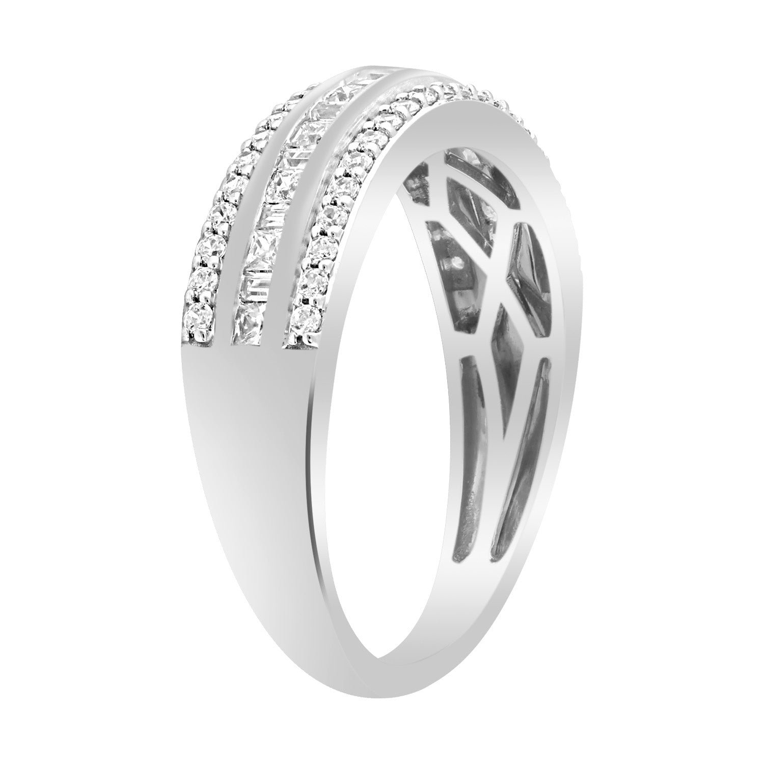 Diamond Ring with 0.62ct Diamonds in 9K White Gold - Image 3