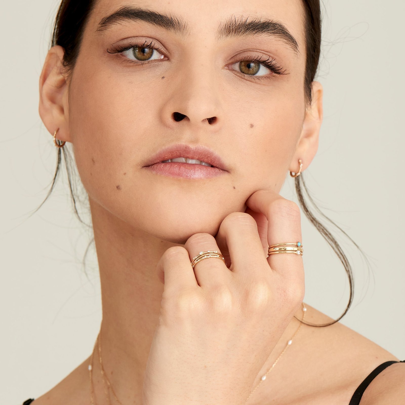 Ania Haie 14kt Gold Stargazer Natural Diamond Stardust Ring - Image 10