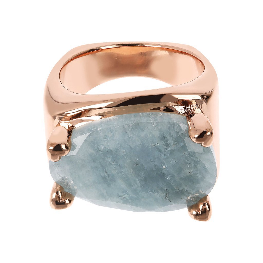 Bronzallure Romantic Milky Aquamarine Ring - Image 3