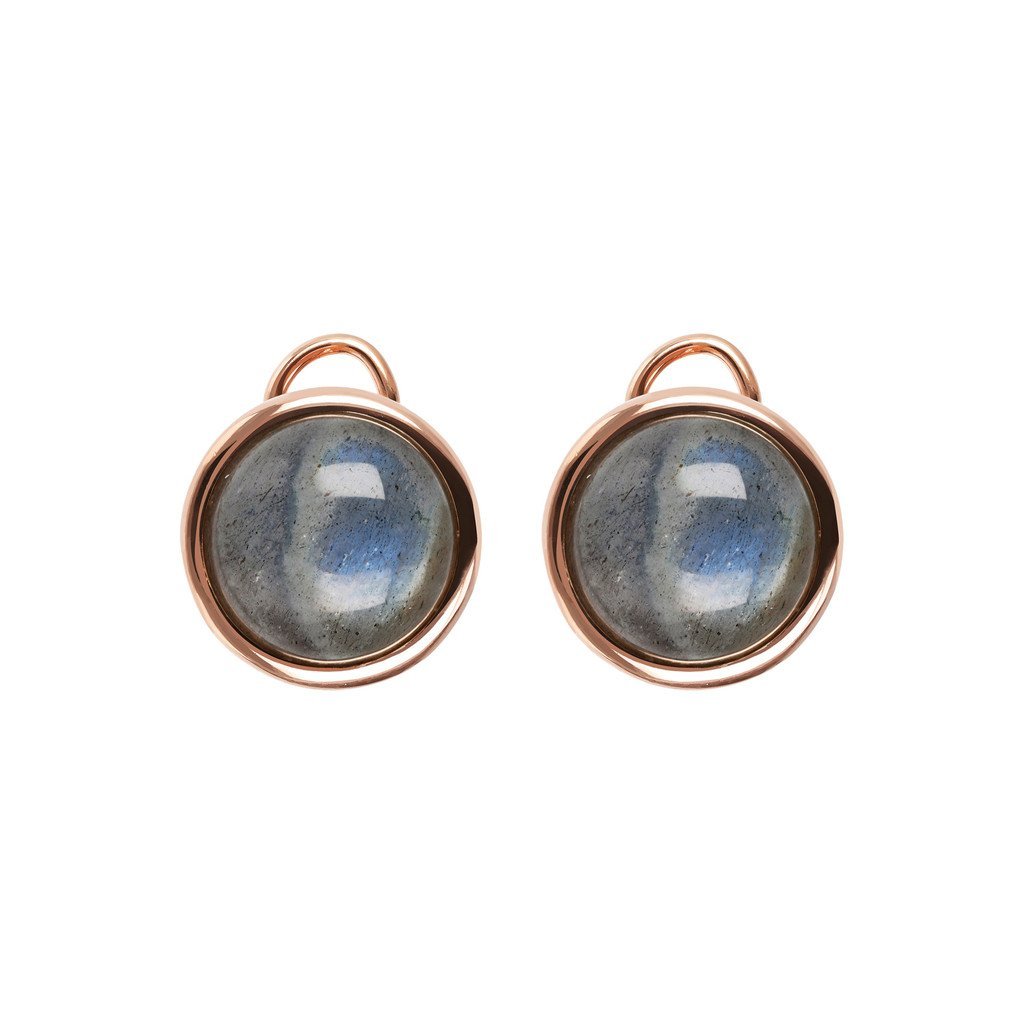 Bronzallure Stud Earrings with Natural Gems - Image 4