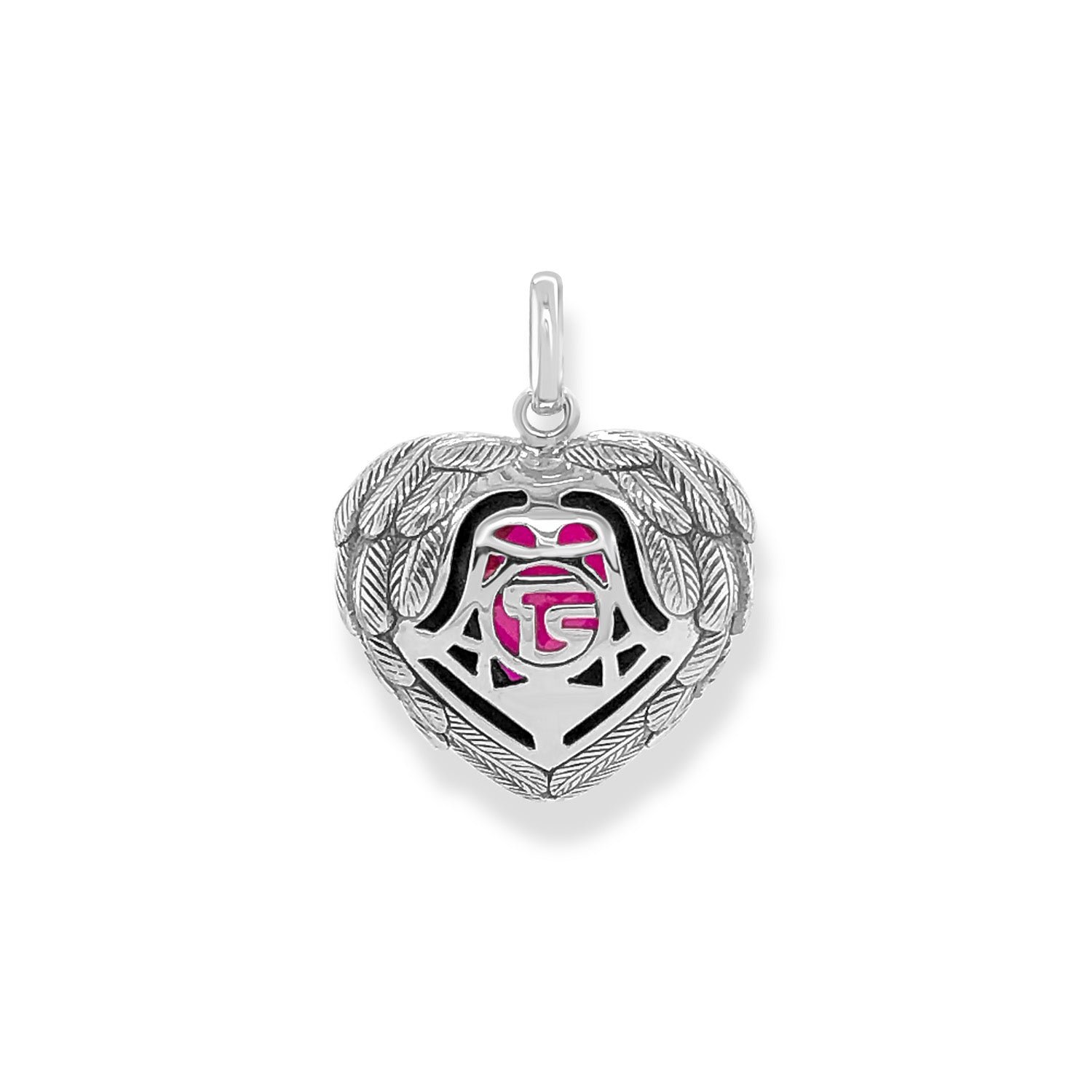 Thomas Sabo Charm Pendant Red Feather Heart Small - Image 3