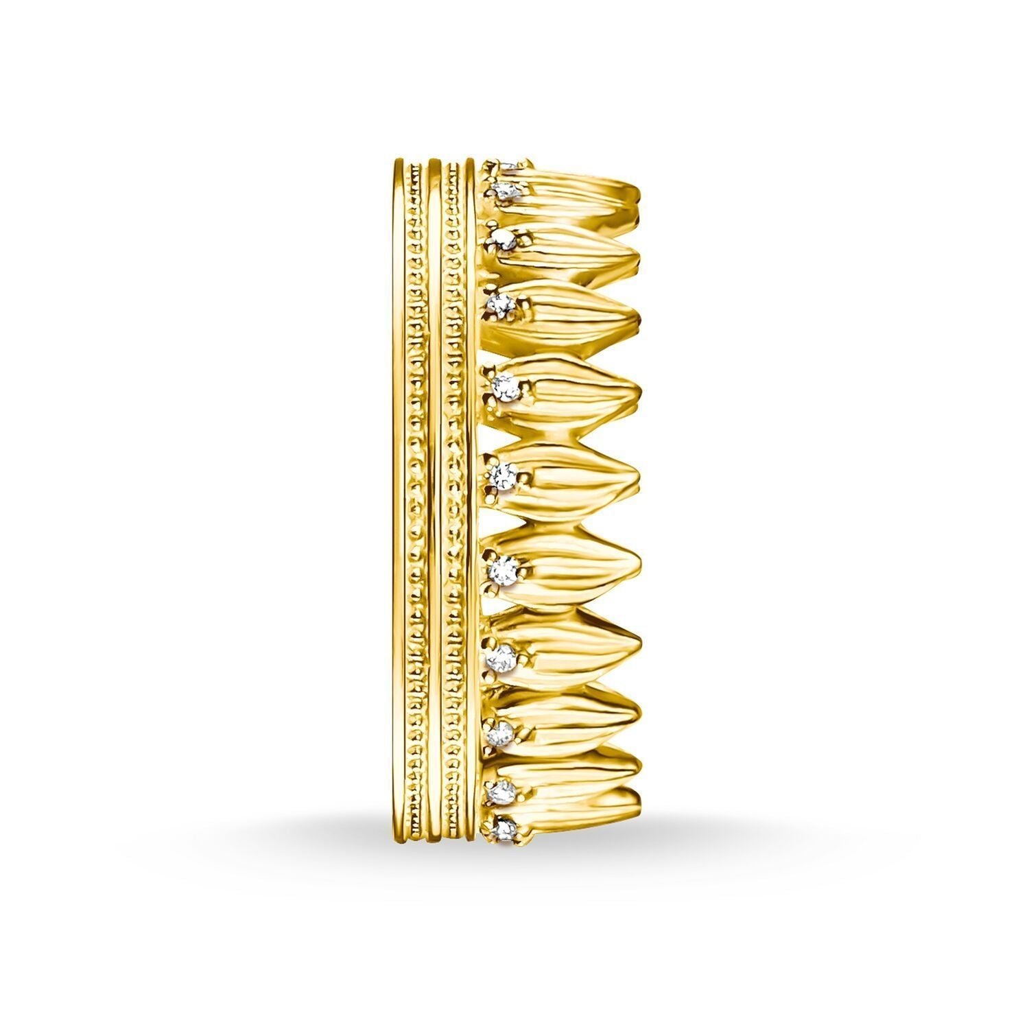 Thomas Sabo Ring Leaves Crown Gold - Image 3