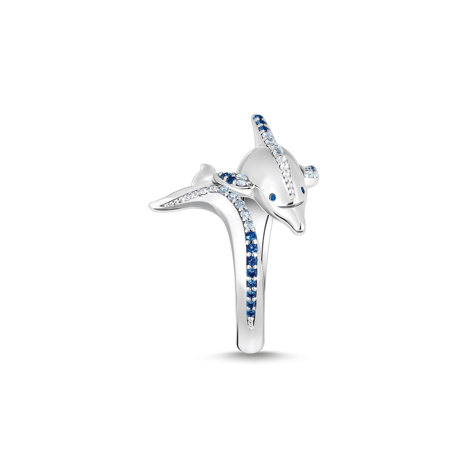 Thomas Sabo Ring dolphin with blue stones - Image 2