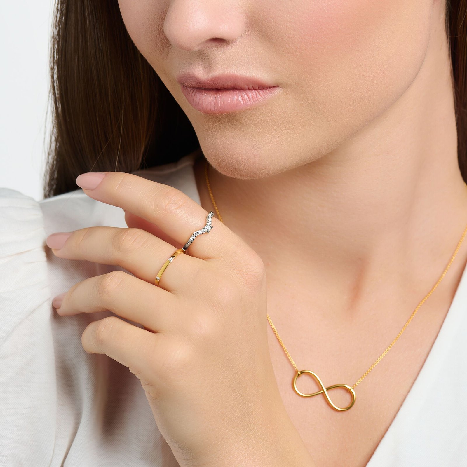 Thomas Sabo Ring with white stones gold - Image 2